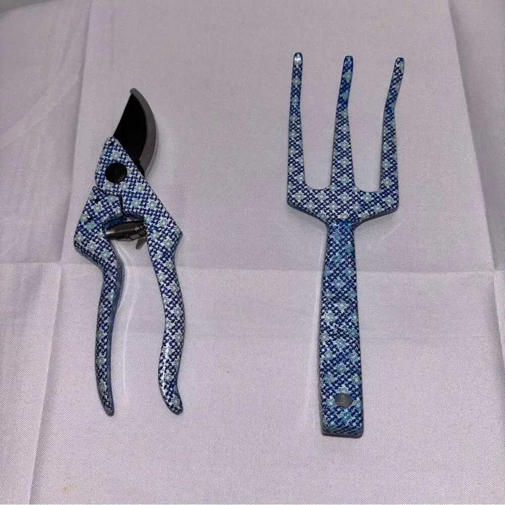 Blue Patterned Garden Tool Set - Picture 2 of 4